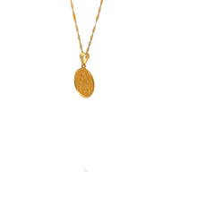 Load image into Gallery viewer, 18K Gold Necklace Chain 18&quot; Pendant Mother Mary Jesus Religious 1.33 grams - Rafant
