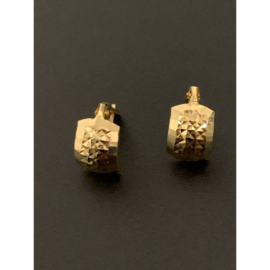 18K Gold Earrings French Clips 1.09 grams - Rafant