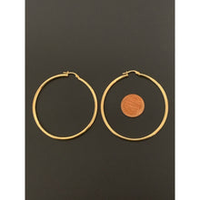Load image into Gallery viewer, 18K Gold Earrings Hoops Loops Extra Large 3.27 grams - Rafant
