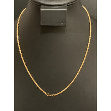 Load image into Gallery viewer, 18K Gold Necklace Rope Chain 17.75 inches 1.87 grams - Rafant
