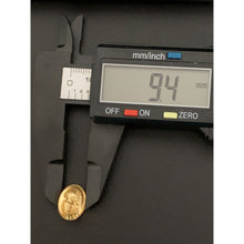 Load image into Gallery viewer, 18K Gold Woman Lady Oval Stud Earrings - Rafant
