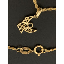 Load image into Gallery viewer, 18K Gold Necklace Chain 18&quot; with Angel Pendant 1.45 grams - Rafant
