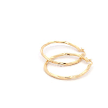 Load image into Gallery viewer, 18K Yellow Gold Earrings Hoops Spiral 1.47 grams - Rafant
