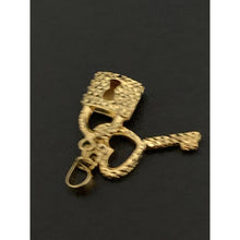 Load image into Gallery viewer, 18K Yellow Gold Pendant Heart Key - Rafant
