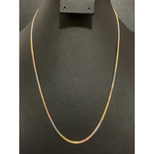 Load image into Gallery viewer, 18K Gold Necklace Chain Tricolor White Yellow Rose Gold 19.75 inches 3.49 grams - Rafant
