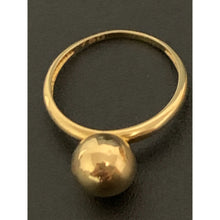 Load image into Gallery viewer, 18K Gold Ring Ball 1.36 grams Size 5.75 - Rafant
