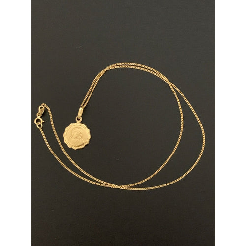 18K Gold Necklace Chain 17