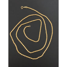 Load image into Gallery viewer, 18K Gold Necklace Chain Rope 24 inches 2.50 grams - Rafant
