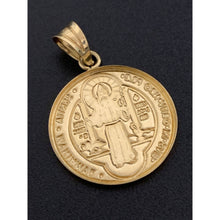 Load image into Gallery viewer, 18K Gold Pendant Saint Benedict Religious 1.41 grams - Rafant
