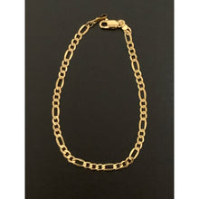 Load image into Gallery viewer, 18K Saudi Gold Figaro Chain Link Bracelet Size 7.5 Inches - Rafant
