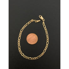 Load image into Gallery viewer, 18K Saudi Gold Figaro Chain Link Bracelet Size 7.5 Inches - Rafant
