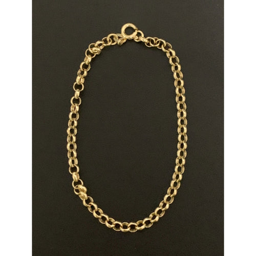 18K Gold Bracelet Rolo Link Chain 2.58 grams Size 7.5 inches - Rafant