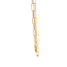 Load image into Gallery viewer, 18K Yellow Gold Necklace Chain Paperclip Size 18 inches - Rafant
