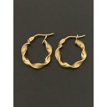 Load image into Gallery viewer, 18K Gold Earrings Hoops Loops Spiral - Rafant
