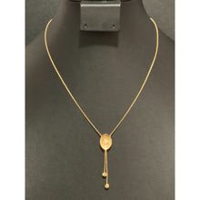 Load image into Gallery viewer, 18K Gold Necklace Chain 16&quot; plus 1&quot; extension with Woman Lady Pendant 2.43 grams - Rafant
