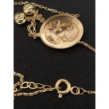 Load image into Gallery viewer, 18K Gold Necklace Chain 16&quot; plus 1&quot; extension with Woman Lady Pendant 2.43 grams - Rafant
