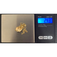 Load image into Gallery viewer, 18K Gold Necklace Chain 16&quot; plus 1&quot; extension with Woman Lady Pendant 2.43 grams - Rafant
