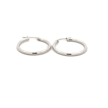 Load image into Gallery viewer, 18K Gold Earrings Hoops Polished 1.23 grams - Rafant
