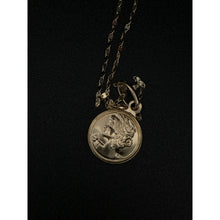 Load image into Gallery viewer, 18K Gold Necklace Chain 17.75&quot; with Woman Lady Pendant 2.07 grams - Rafant
