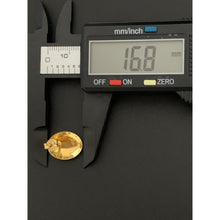 Load image into Gallery viewer, 18K Gold Earrings Stud Oval 1.96 grams - Rafant
