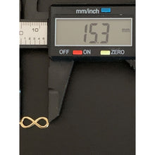 Load image into Gallery viewer, 18K Saudi Gold Necklace Curb Chain 17.75&quot; With Infinity Pendant - Rafant
