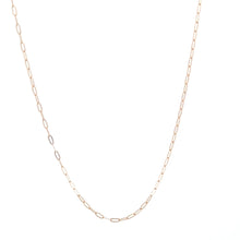 Load image into Gallery viewer, 18K Gold Necklace Chain 17.75 inches Paperclip 0.74 grams Very Tiny Links - Rafant
