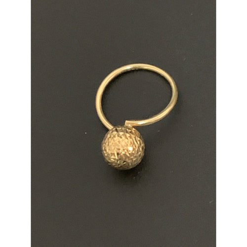 18K Gold Ring Ball Size 6.5 inches 1.52 grams - Rafant