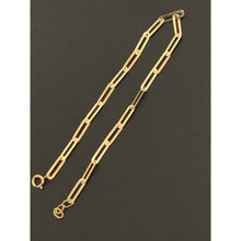 Load image into Gallery viewer, 18K Gold Bracelet Paper Clips Chain Link 7.25 inches 1.38 grams - Rafant
