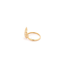Load image into Gallery viewer, 18K Yellow Gold Ring Leaf  1.62 grams Size 4 - Rafant
