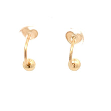 Load image into Gallery viewer, 18K Gold Earrings Ball Heart Small - Rafant
