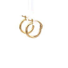 Load image into Gallery viewer, 18K Gold Earrings Hoops Tiny 0.79 grams - Rafant
