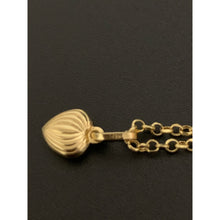 Load image into Gallery viewer, 18K Gold Bracelet with Puffed Heart Charm 1.58 grams Size 7.25 inches - Rafant
