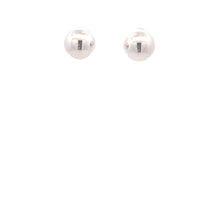 Load image into Gallery viewer, 18K White Gold Earrings Stud Balls Polished 1.63 grams - Rafant
