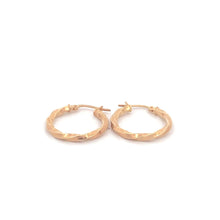 Load image into Gallery viewer, 18K Yellow Gold Earrings Hoops Small 1.20 grams - Rafant
