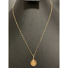 Load image into Gallery viewer, 18K Gold Necklace Chain 17.75&quot; with Mother and Child Pendant Dainty Lightweight - Rafant
