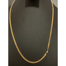 Load image into Gallery viewer, 18K Yellow Gold Necklace Chain Curb 22 inches - Rafant
