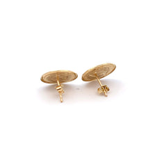 Load image into Gallery viewer, 18K Yellow Gold Stud Earrings Round Circle - Rafant
