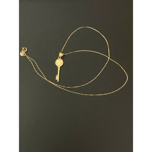 18K Saudi Gold Necklace 15.75