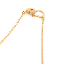 Load image into Gallery viewer, 18K Yellow Gold Necklace Cable Chain Heart Pendant Size 16.75 inches plus 1&quot; extension - Rafant
