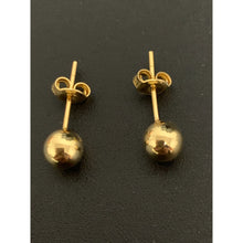 Load image into Gallery viewer, 18K Gold Earrings Stud Balls Small 1.62 grams - Rafant
