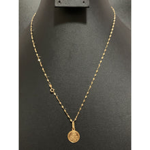 Load image into Gallery viewer, 18K Gold Necklace Chain 17.75&quot; with Mother and Child Pendant Dainty Lightweight - Rafant
