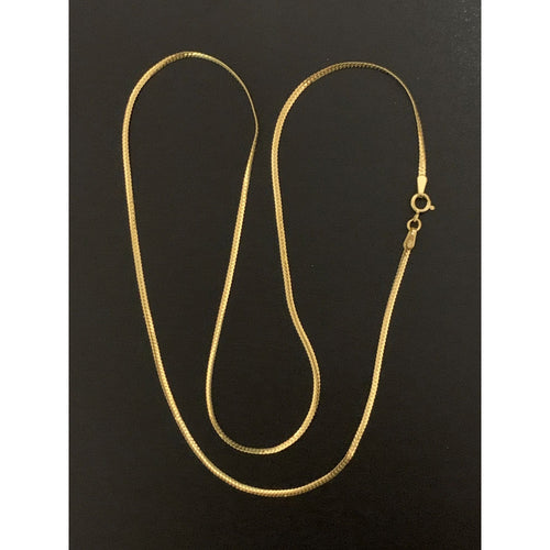 18K Gold Necklace Chain 18 inches 1.37 grams Lightweight - Rafant