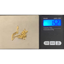 Load image into Gallery viewer, 18K Gold Paperclips Link Bracelet Size 7.5 inches 1.52 grams - Rafant

