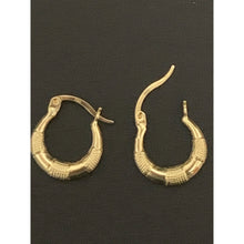 Load image into Gallery viewer, 18K Gold Earrings Hoops Loops Small 1.13 grams - Rafant
