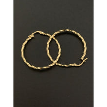 Load image into Gallery viewer, 18K Gold Earrings Hoops Loops Spiral - Rafant
