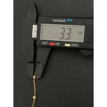 Load image into Gallery viewer, 18K Gold Bracelet Key Lock Bead Charms Size 6.5 inches plus one inch extension 2.61 grams - Rafant
