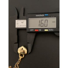 Load image into Gallery viewer, 18K Gold Necklace Rolo Chain 17.5 inches Puffed Heart Pendant 3.07 grams - Rafant
