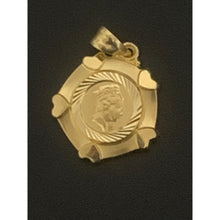 Load image into Gallery viewer, 18K Gold Pendant Queen Crown Heart 1.48 grams - Rafant
