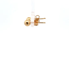 Load image into Gallery viewer, 18K Gold Earrings Stud Ball Polished 1.15 grams Small - Rafant
