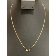 Load image into Gallery viewer, 18K Gold Necklace Chain Figaro No Pendant 17.75&quot; - Rafant
